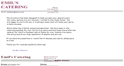 Desktop Screenshot of emilscatering.com